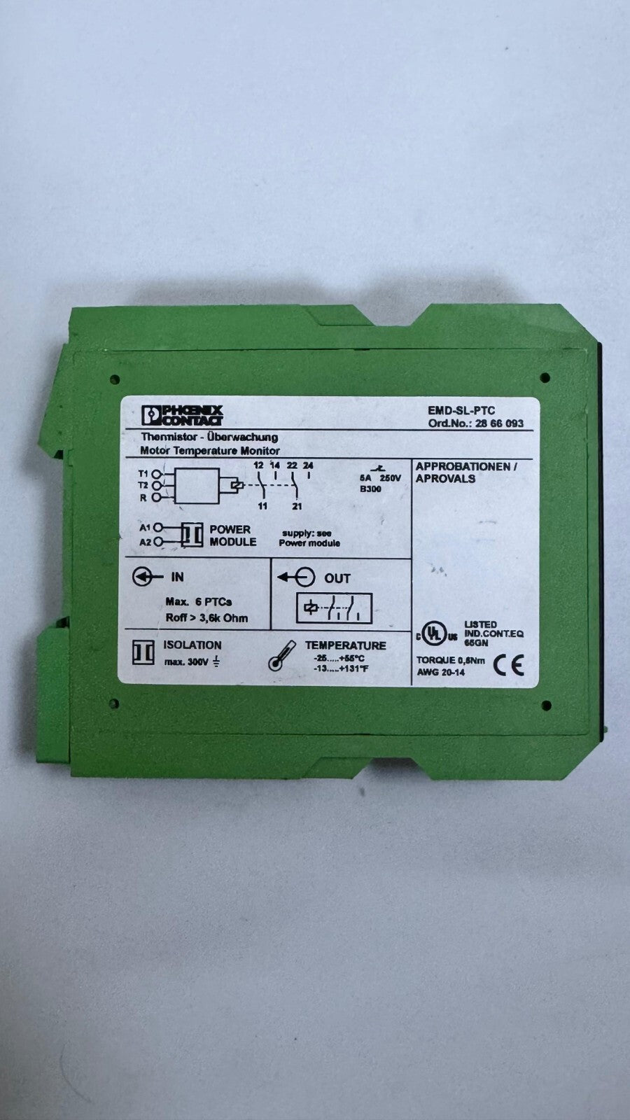 Phoenix Contact EMDSLPTC Motor Temperature Monitoring Relays | 230V AC2