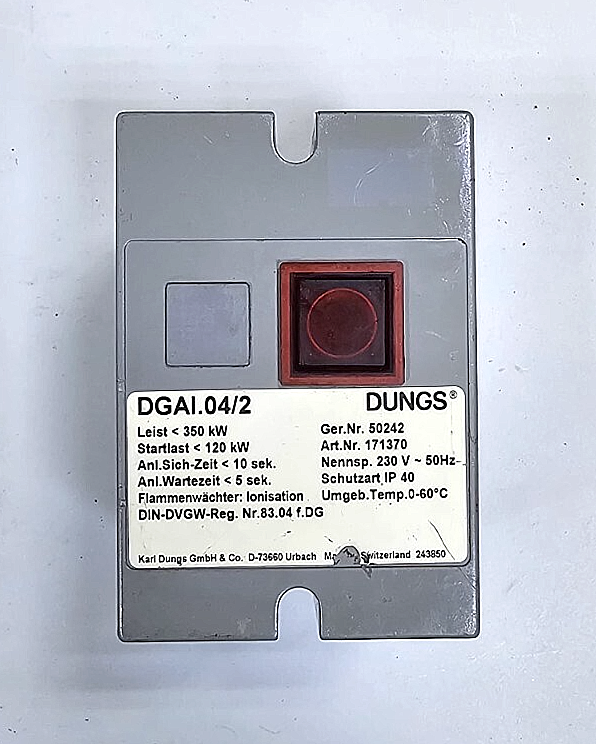 DUNGS DGAI.04/2 Burner Control Unit – 350 kW | Ionization Flame Monitoring0