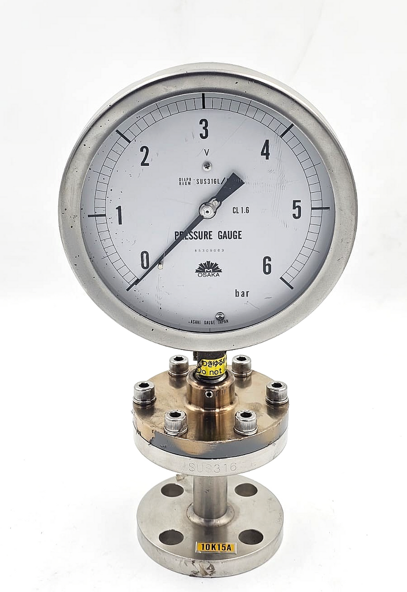 Osaka 85309003 Pressure Gauge 0–6 Bar | Made in Japan0