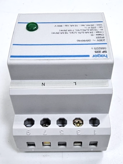 Hager SP225 Surge Protection Device – 230V, 24kA| Made in Spian5