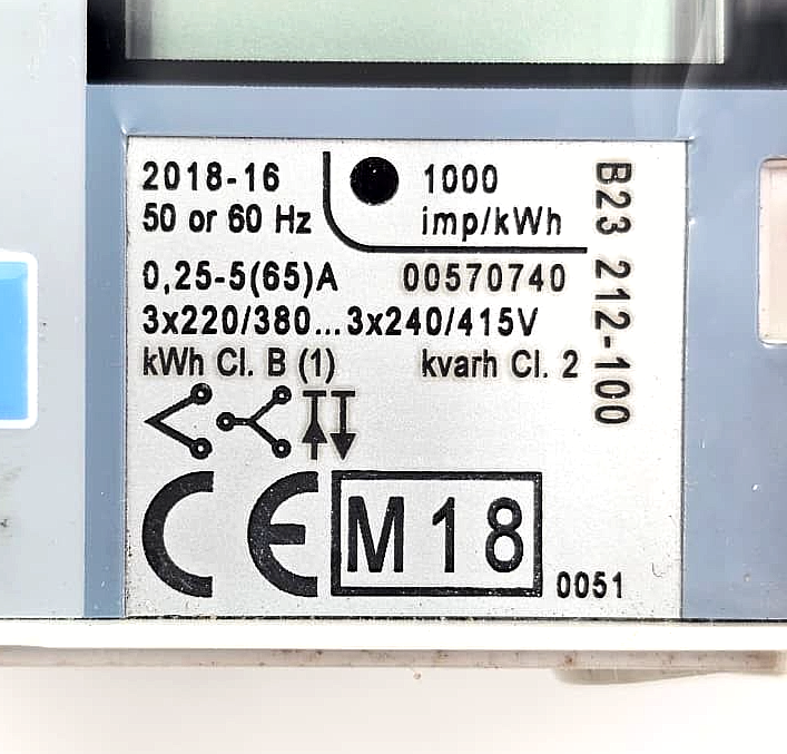 ABB B23 212-100 Energy Meter 50/60 Hz | Made in Italy2