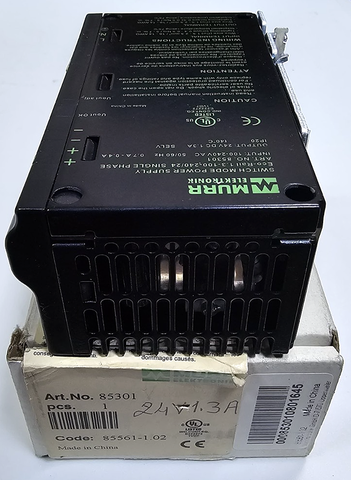 MurrElektronik 85301 EcoRail Power Supply | 24V DC 1.3A | Single Phase0