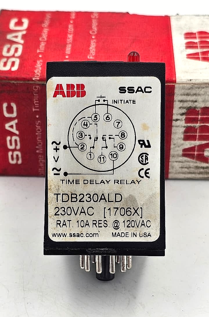 ABB SSAC TDB230ALD Time Delay Relay 230VAC1