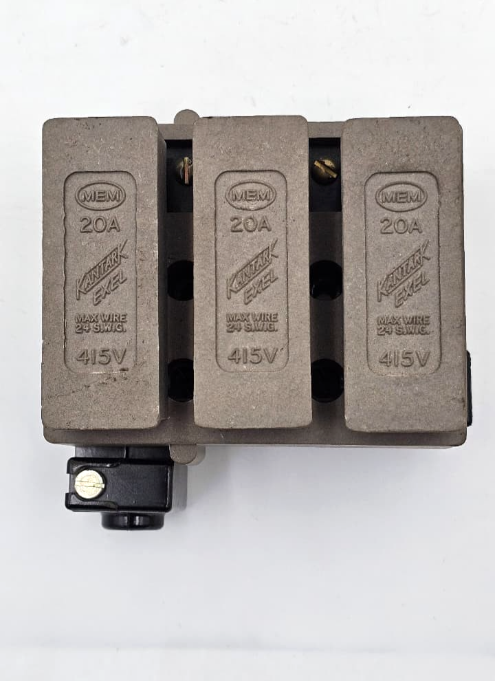 MEM Kantark Exel | B549/1 | 20A | Fuse Carrier Set | 415 V | UK Made0