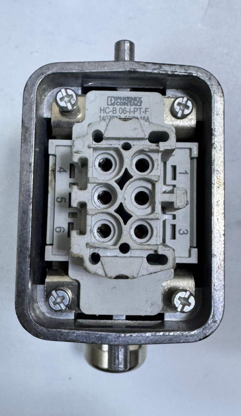 Phoenix Contact HCB 06IPTF HeavyDuty Industrial Connector Insert – 6Pin,0