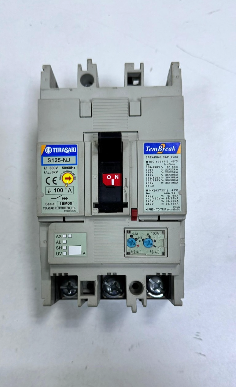 Terasaki | S125NJ | Circuit Breaker | 100 A | Used | Fast Shipping0