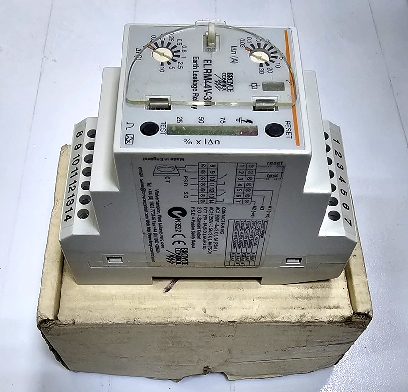Broyce Control ELRM44V30 Earth Leakage Relay | 30A |Made in UK0