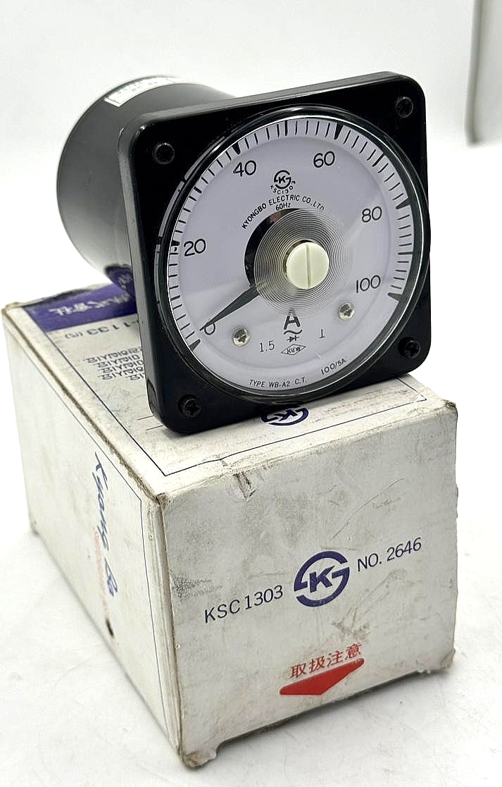Kyongbo Electric WBA2 Analog AC Ammeter Panel Meter – 0100A0