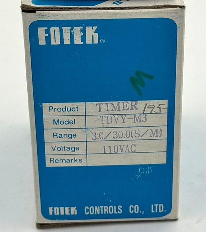 Fotek TDVYM3 | 110 VAC | Twin Timer Relay | Made in Taiwan7