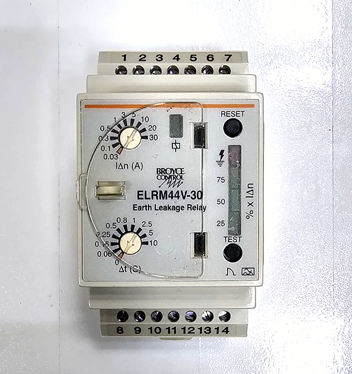 Broyce Control ELRM44V30 Earth Leakage Relay | 30A |Made in UK2