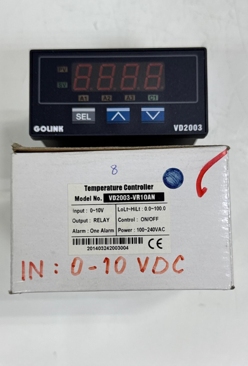 Golink VD2003K4R10AN Temperature Controller | KType Input100240VAC 50/60Hz0