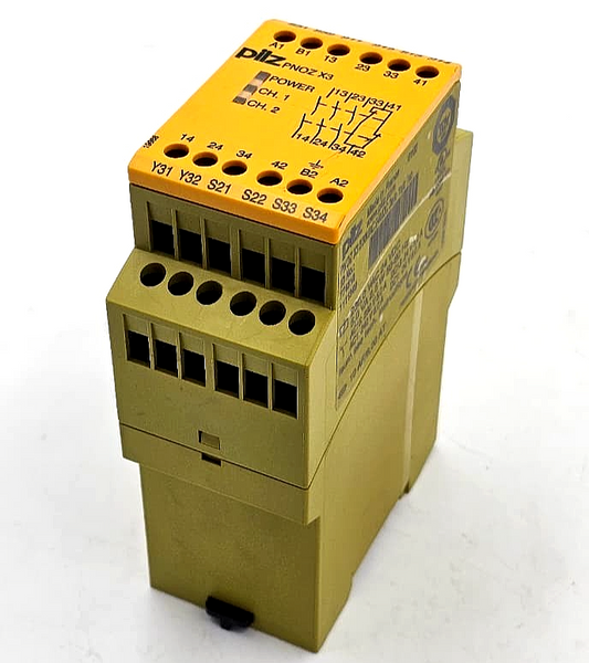 (1 Piece) Pilz PNOZ X3 774318 | 230VAC 24VDC | Safety Relay | Made in France - saleem al tamimi electric equipment trading co llc-UAE