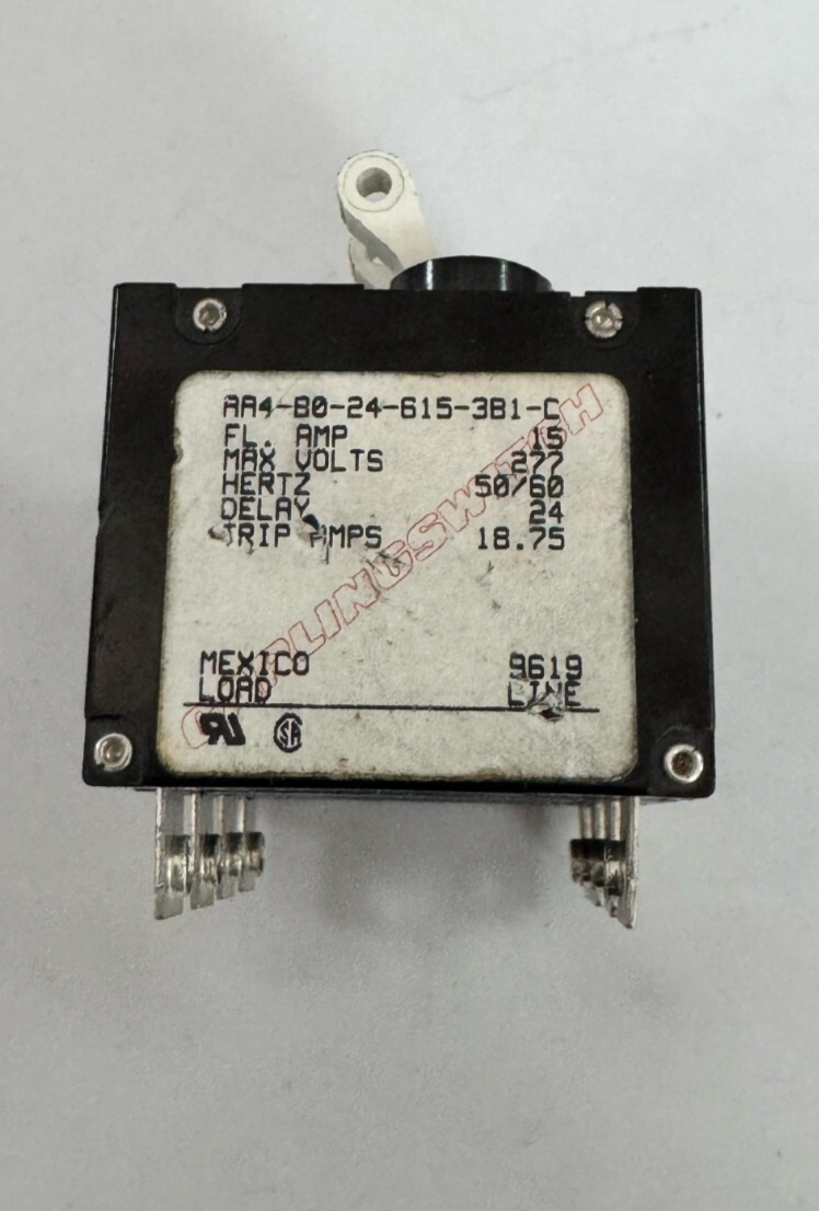 Carling Switch AA48024615381C | Circuit Breaker | 24A | 277V Delay0
