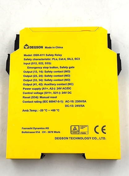 Degson DSR-K11 Safety Relay ( 1 pcs )3