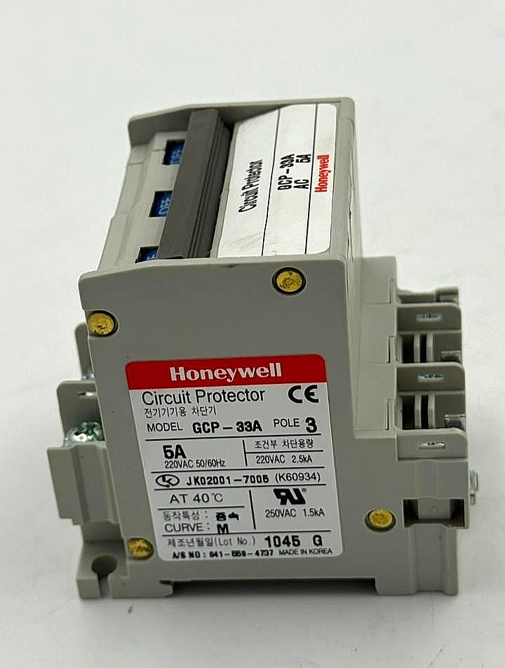 Honeywell GCP33A 3Pole Circuit Protector | 5A | 220V AC3
