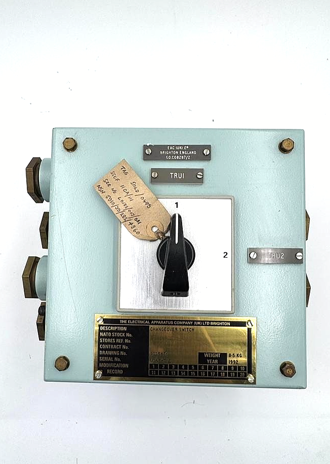 Electrical Apparatus 302585C Vintage Electrical Changeover Switch | Made in UK0