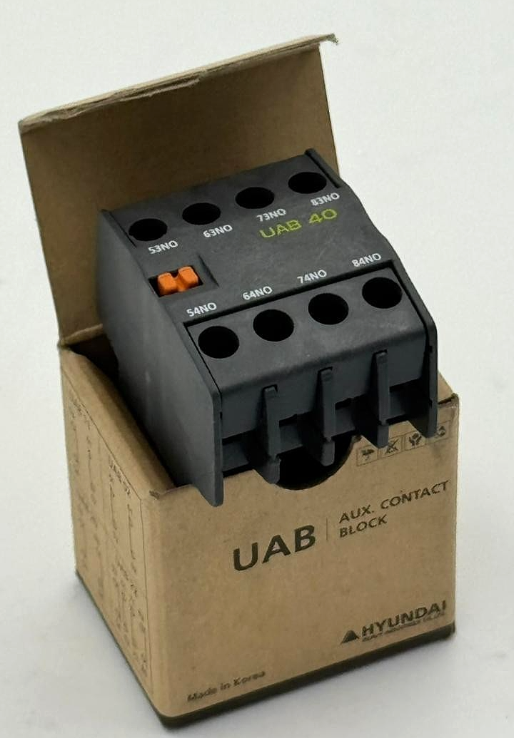 Hyundai | UAB 40 NS | Auxiliary Contact Block | Made in Korea0