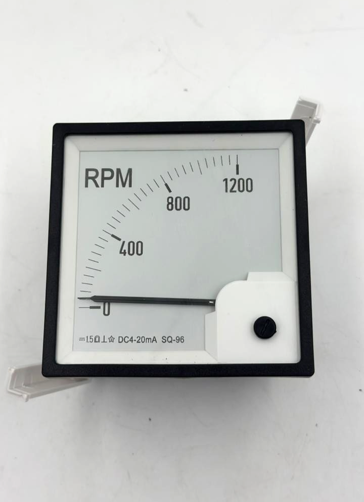 SQ96 RPM Panel Meter | 01200 RPM | DC 420mA Input | Class 1.52