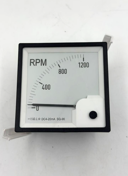 SQ96 RPM Panel Meter | 01200 RPM | DC 420mA Input | Class 1.52