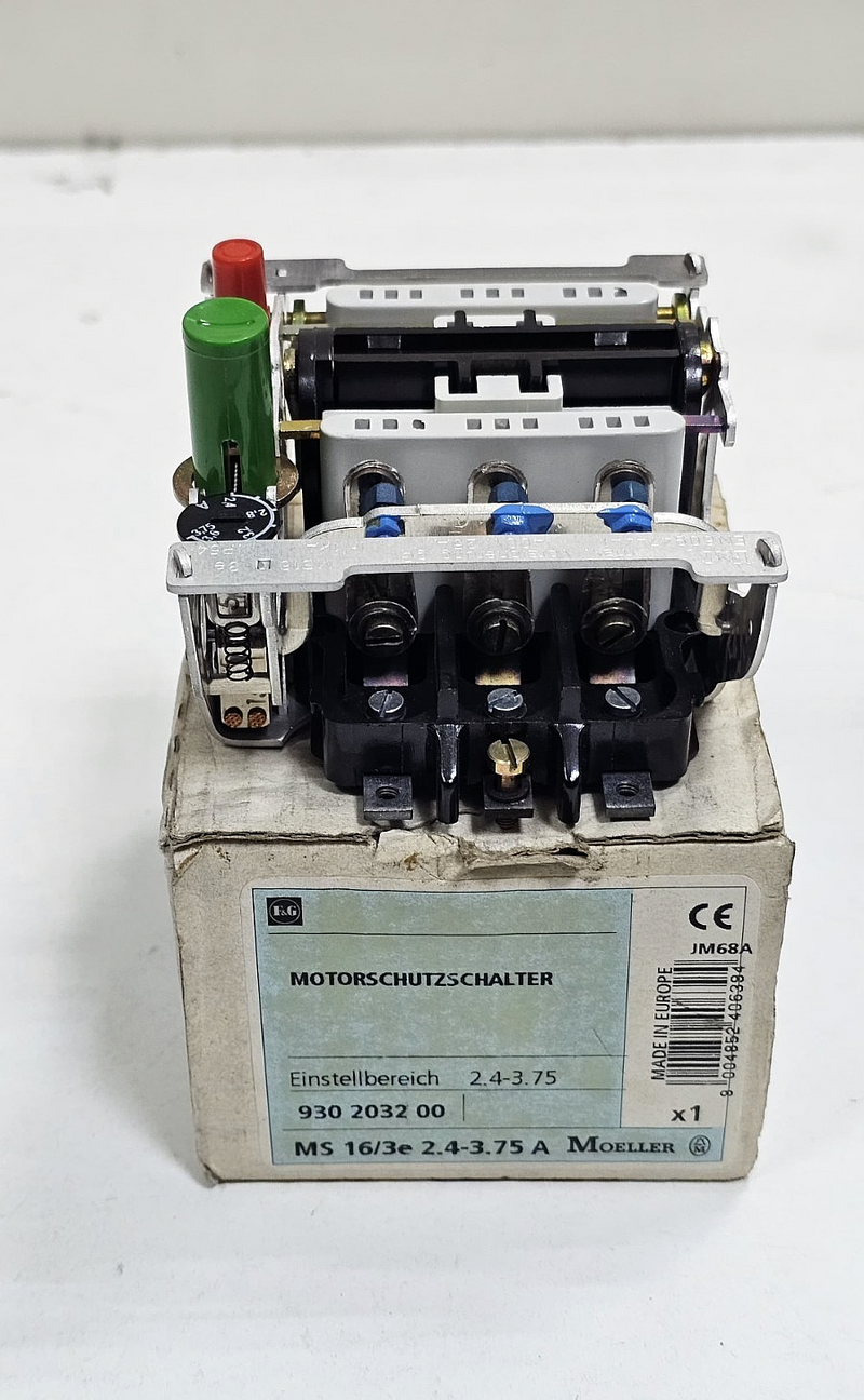 Moeller | MS 16/3E | Motor Protection Circuit Breaker | 3.75 A| 930232000