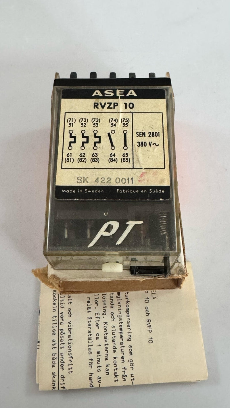 ASEA RVZP 10 SEN 2801 Relay Unit – 380V 5Pole, Industrial Electrical Component0