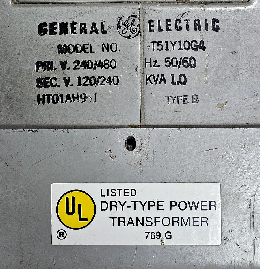 General Electronic |  T51Y10G4 | DryType Power Transformer1