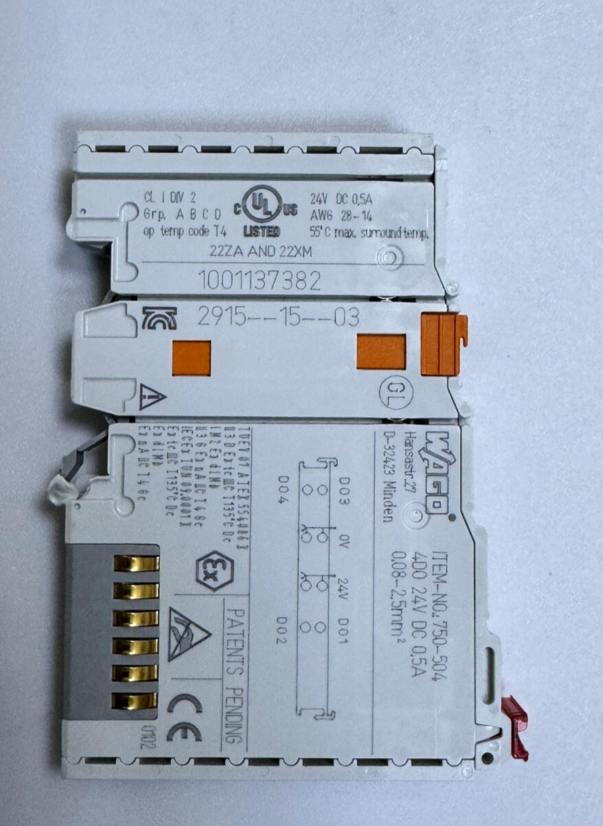 WAGO 750504 Digital Output Module – 4Channel, 24V DC, 0.5A Per Channel - saleem al tamimi electric equipment trading co llc-UAE