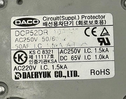 DACO DCP52DR Circuit Protector | 10A3