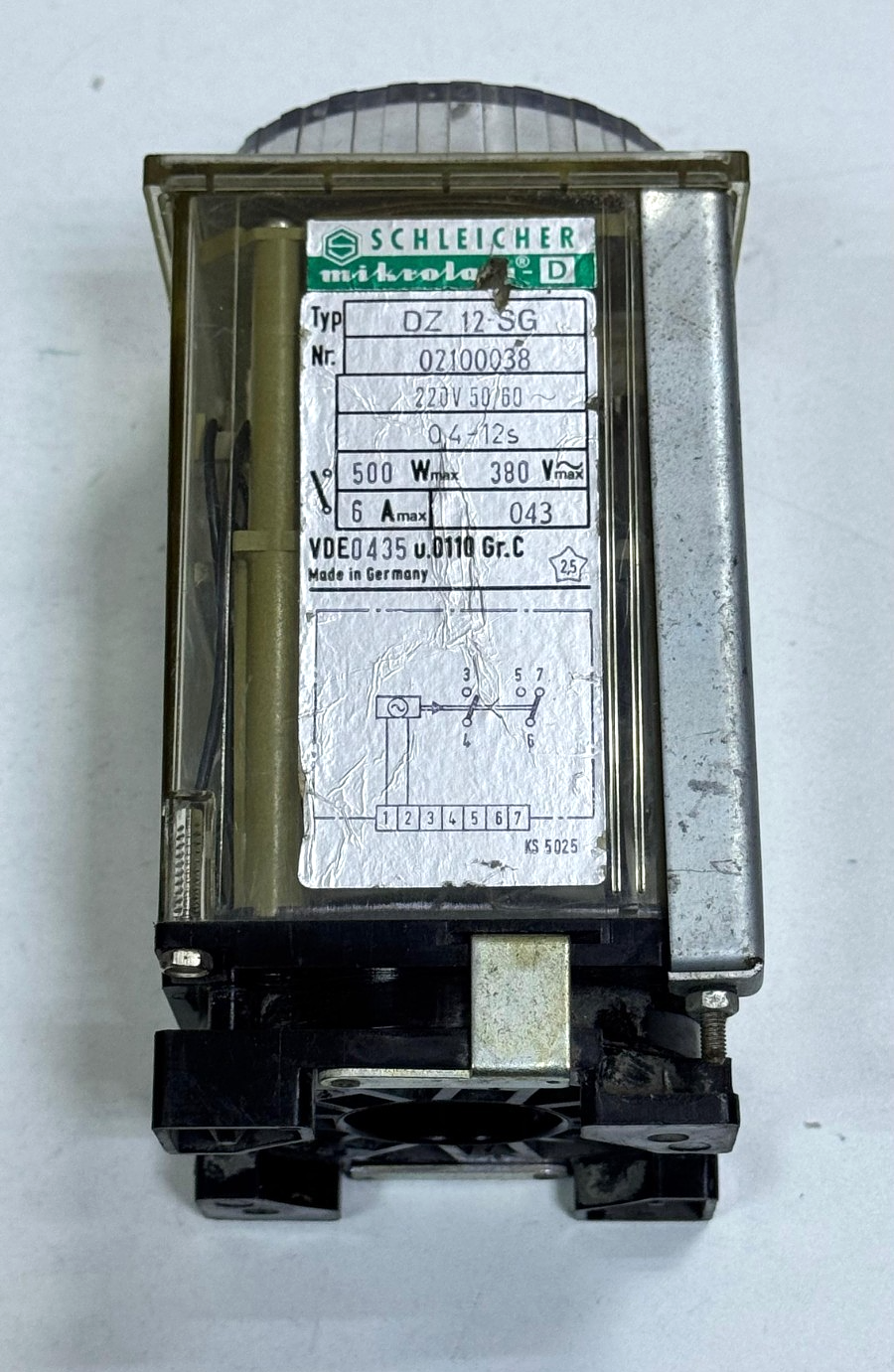 Schleicher Mikroais DZ 12SG Electromechanical Timer Relay, 220V | German Made1