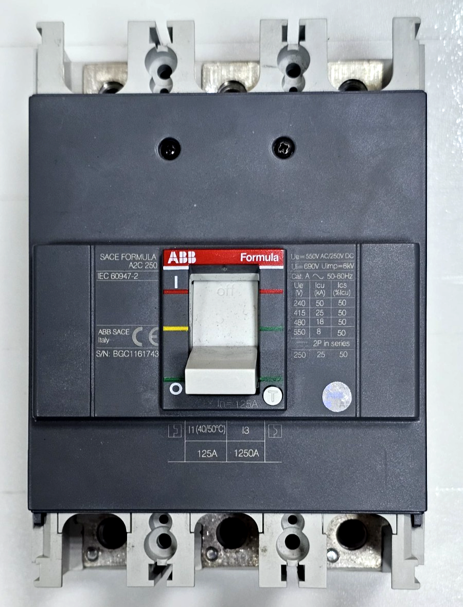 ABB | SACE FORMULA A2 C250 | Circuit Breaker| 125 A | 1SDA066775R12