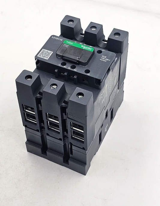 Schneider Electric TeSys LC1D115KUEC Contactor 440V115A | 100250V AC/DC Coil1