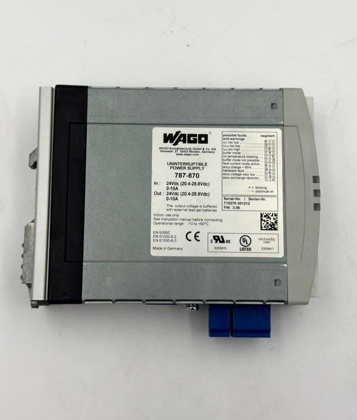 WAGO 787870 | Uninterruptible Power Supply | 24V DC | Made in Germany2