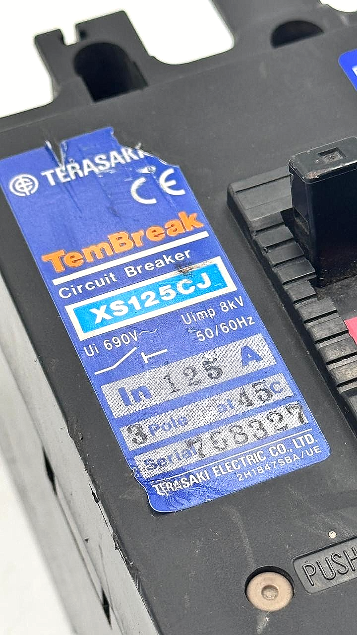 Terasaki TemBreak XS125CJ | 3Pole |  Circuit Breaker | 125A1