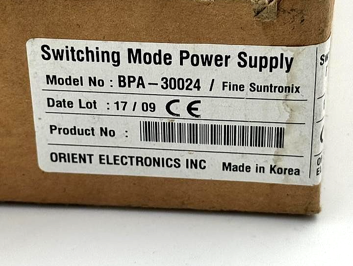 Orient Electronics BPA30024 Power Supply Unit11