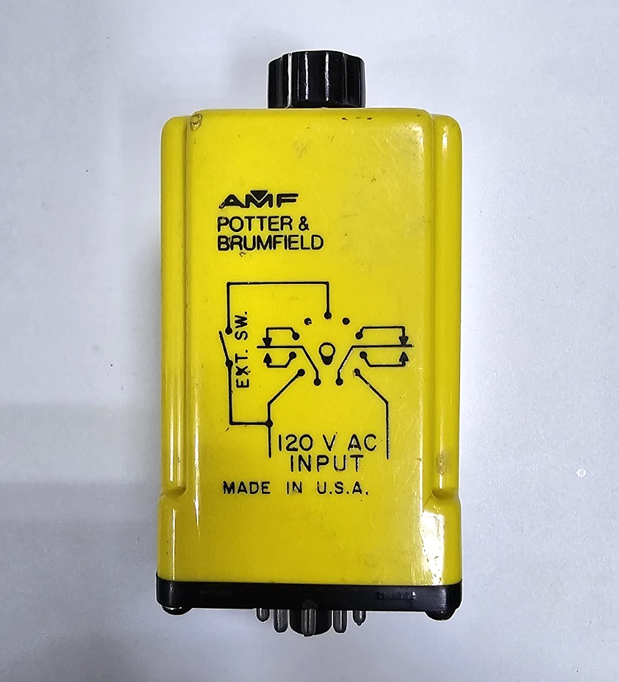 AMF Potter & Brumfield CGB3878100S Time Delay Relay | Adjustable 10 to 100 Sec3