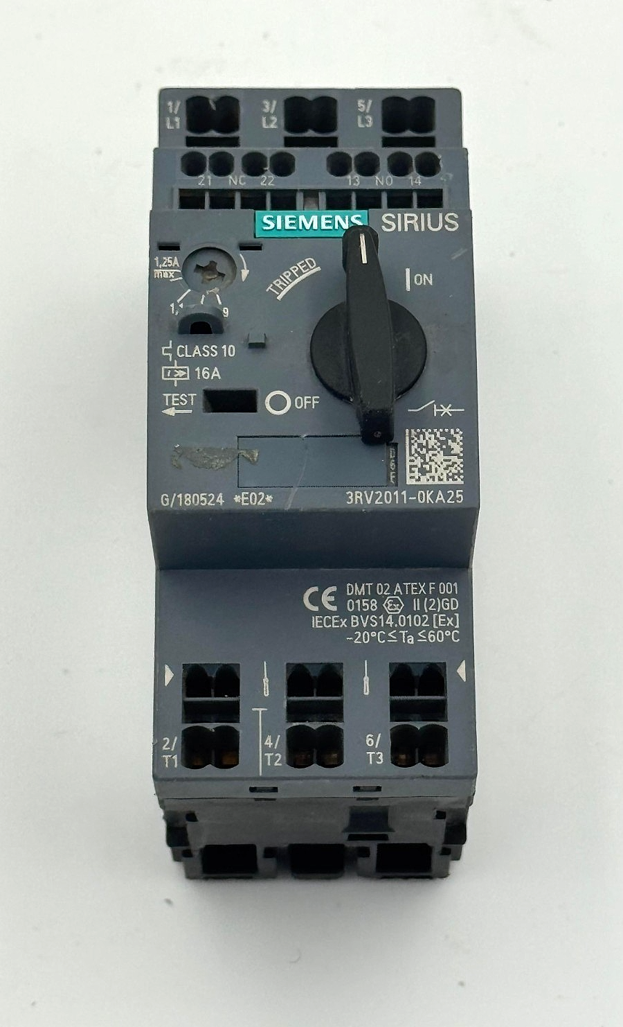 Siemens SIRIUS | 3RV20110KA25 | Motor Protection Circuit Breaker0