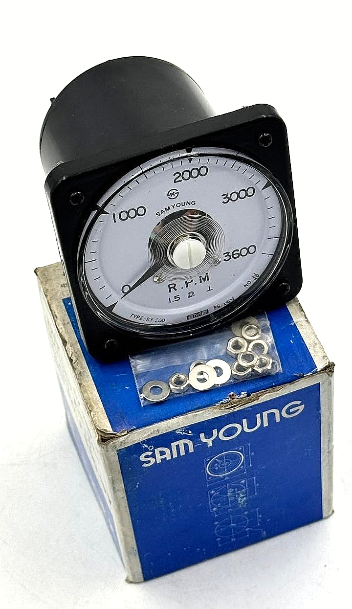 Sam Young SY200 RPM meter , 3600 RPM0