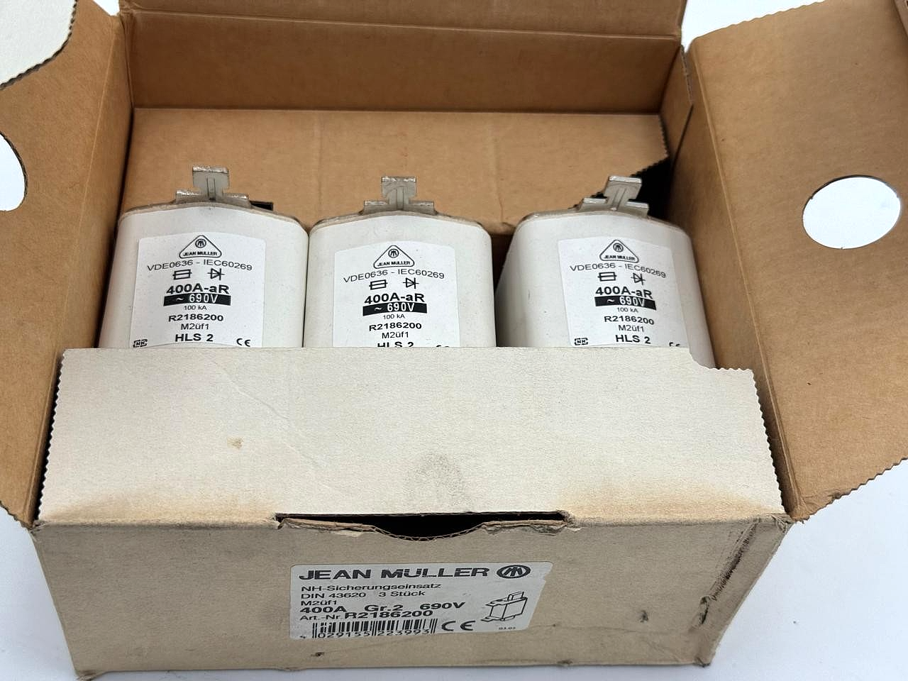 Jean Müller | R2186200  | 400A |  Fuse Link Set ( Pack of 3 pcs  )0