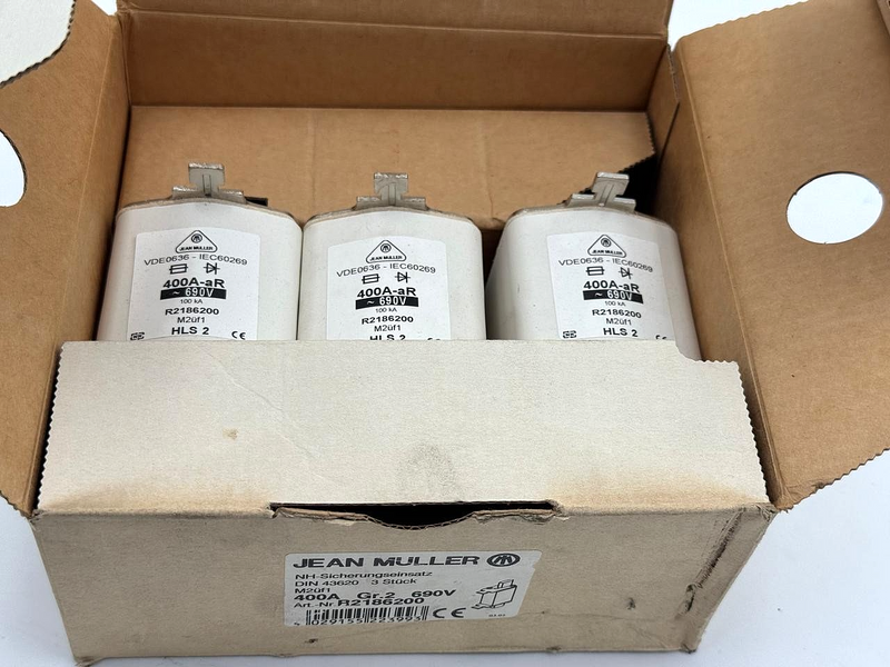 Jean Müller | R2186200  | 400A |  Fuse Link Set ( Pack of 3 pcs  )0