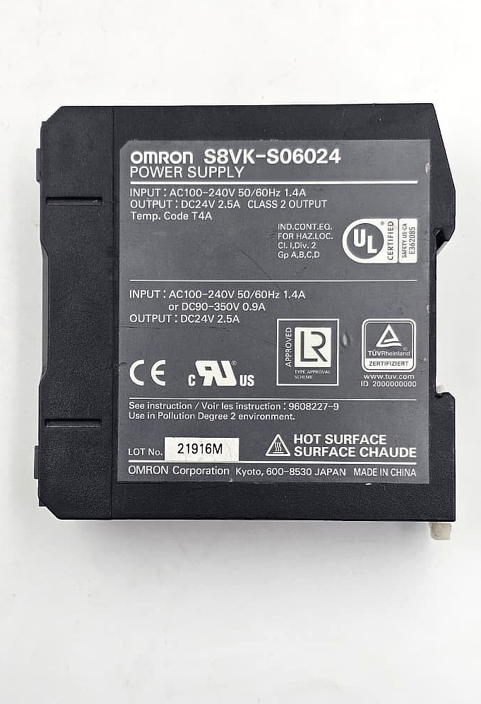 Omron S8VK-S06024 60W DIN Rail Switching Power Supply 24VDC2