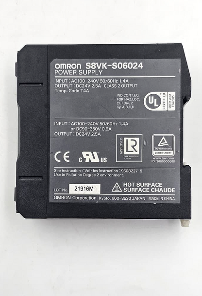 Omron S8VK-S06024 60W DIN Rail Switching Power Supply 24VDC2