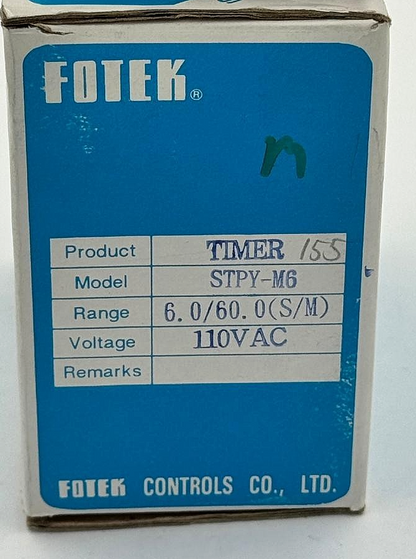Fotek STPYM6110VAC PowerOn Delay Timer | Made in Taiwan7