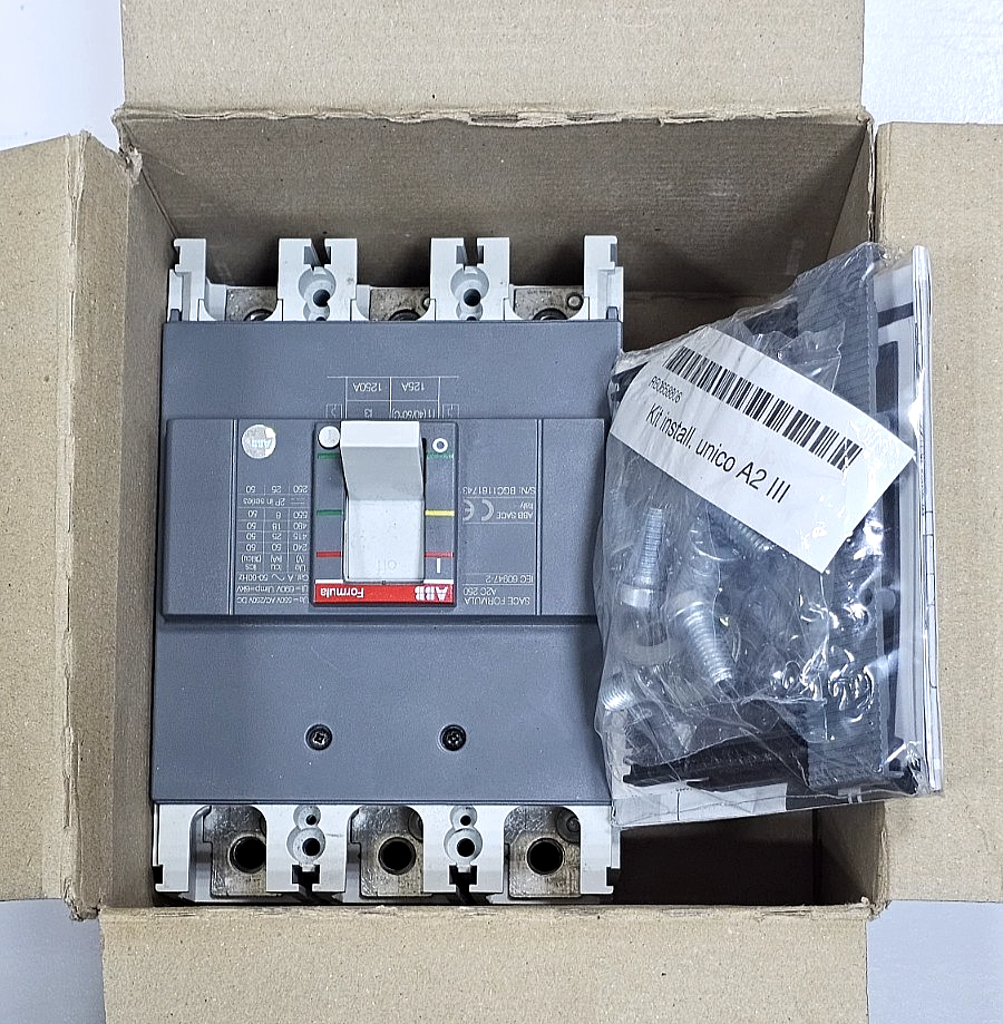 ABB | SACE FORMULA A2 C250 | Circuit Breaker| 125 A | 1SDA066775R10