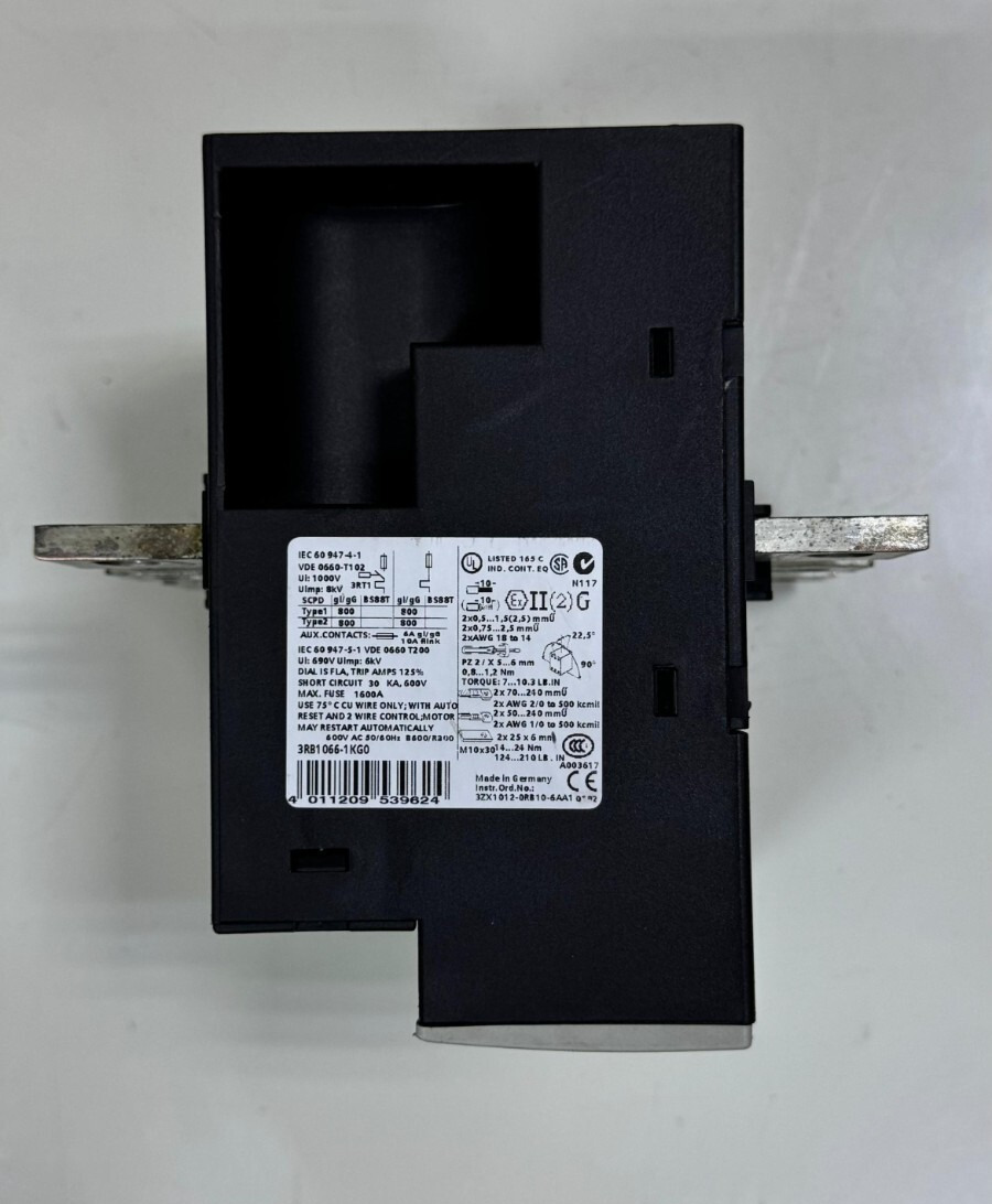 Siemens Motor Protection Relay – Model 3RB10661KG0 | 540 A | Made in Germany2
