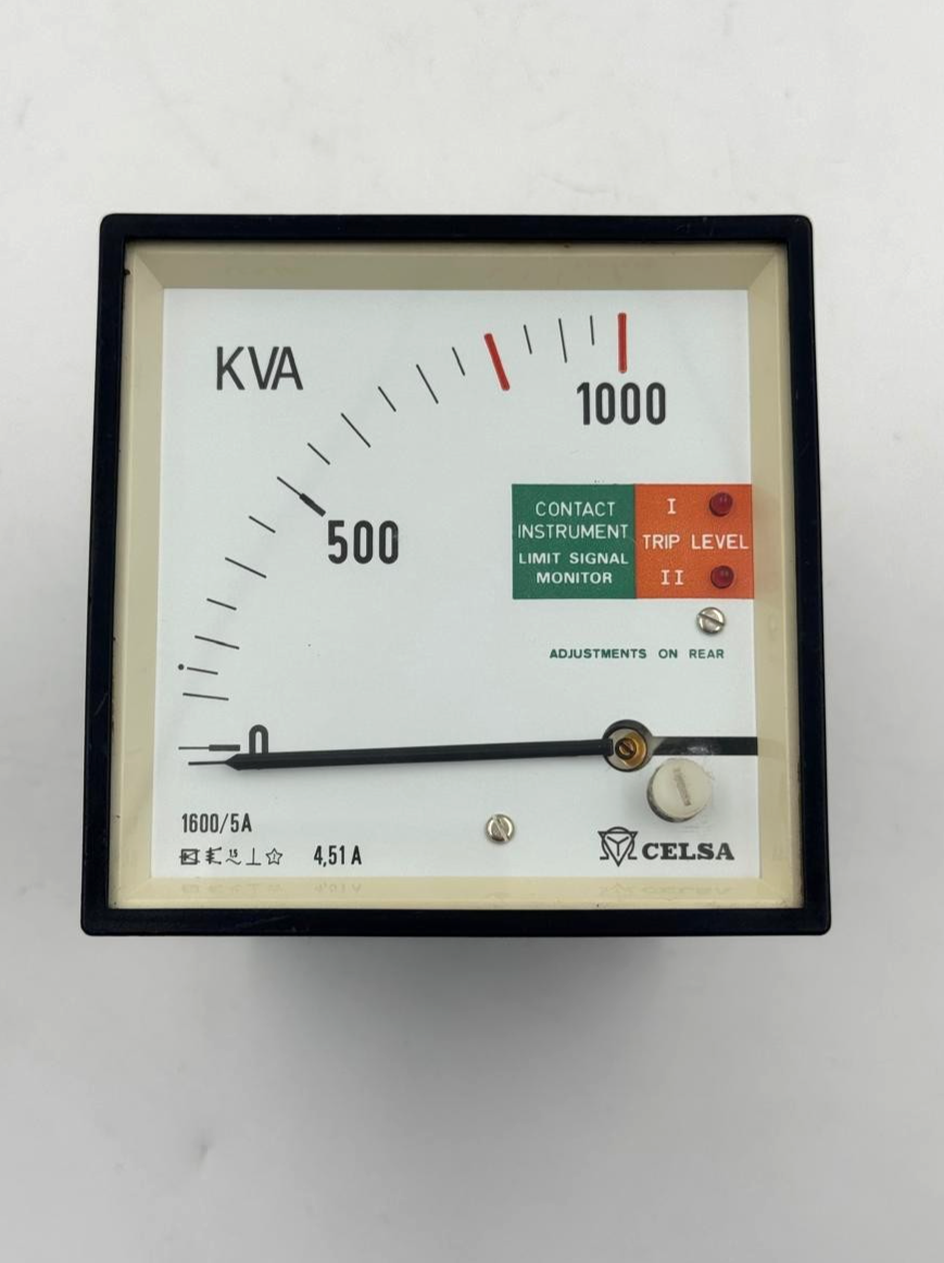 Celsa | CASCADE | Analog Panel Meter – 5A | 0 to 1000 KVA | Made in Spain1
