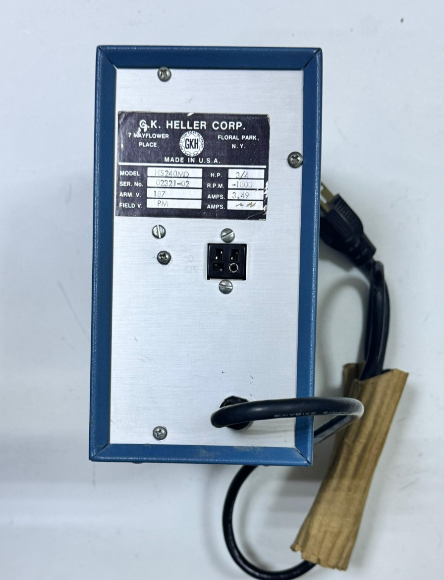 GHK  Heller HS240MD |  Motor Controller | 3/4 HP 1800 RPM 187VDC Series H2