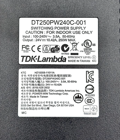 TDKLambda DT250PW240C001 |100240V AC| Switching Power Supply | Taiwan (1 Pcs)3