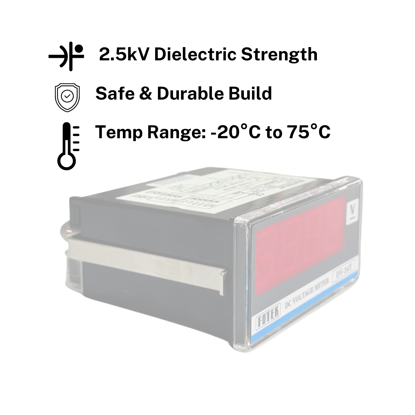 Fotek DV24T DC Voltage Meter – 1080V Range | ±0.1% High Accuracy | Industrial4