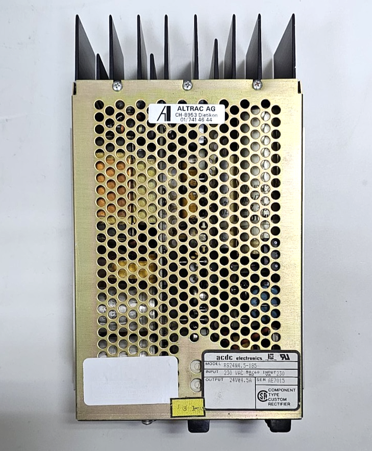 ACDC Electronics RS24N4.5185 Power Supply – 230V AC Input, 24V DC @ 4.5A | USA0