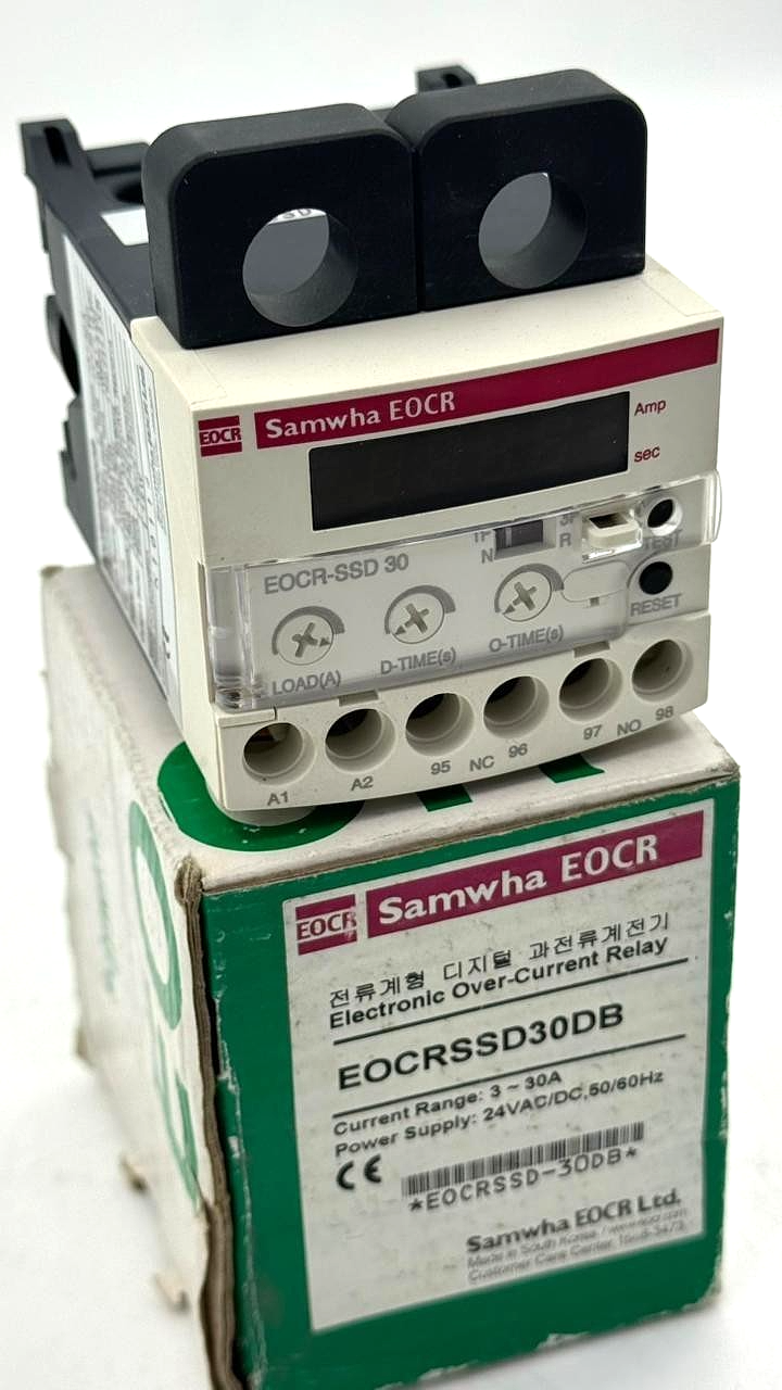 Samwha EOCRSSD30DB Electronic Overload Relay | 3–30A | 24VAC/DC0